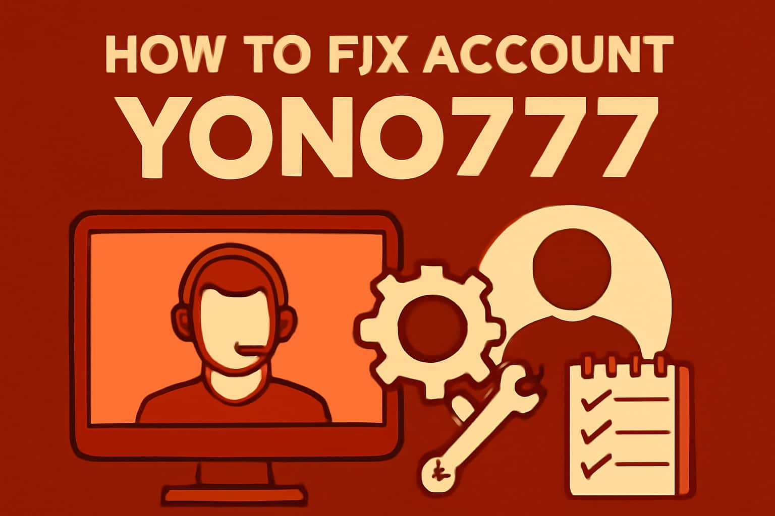 Informative scene related to fixing Yono777 account access issues.