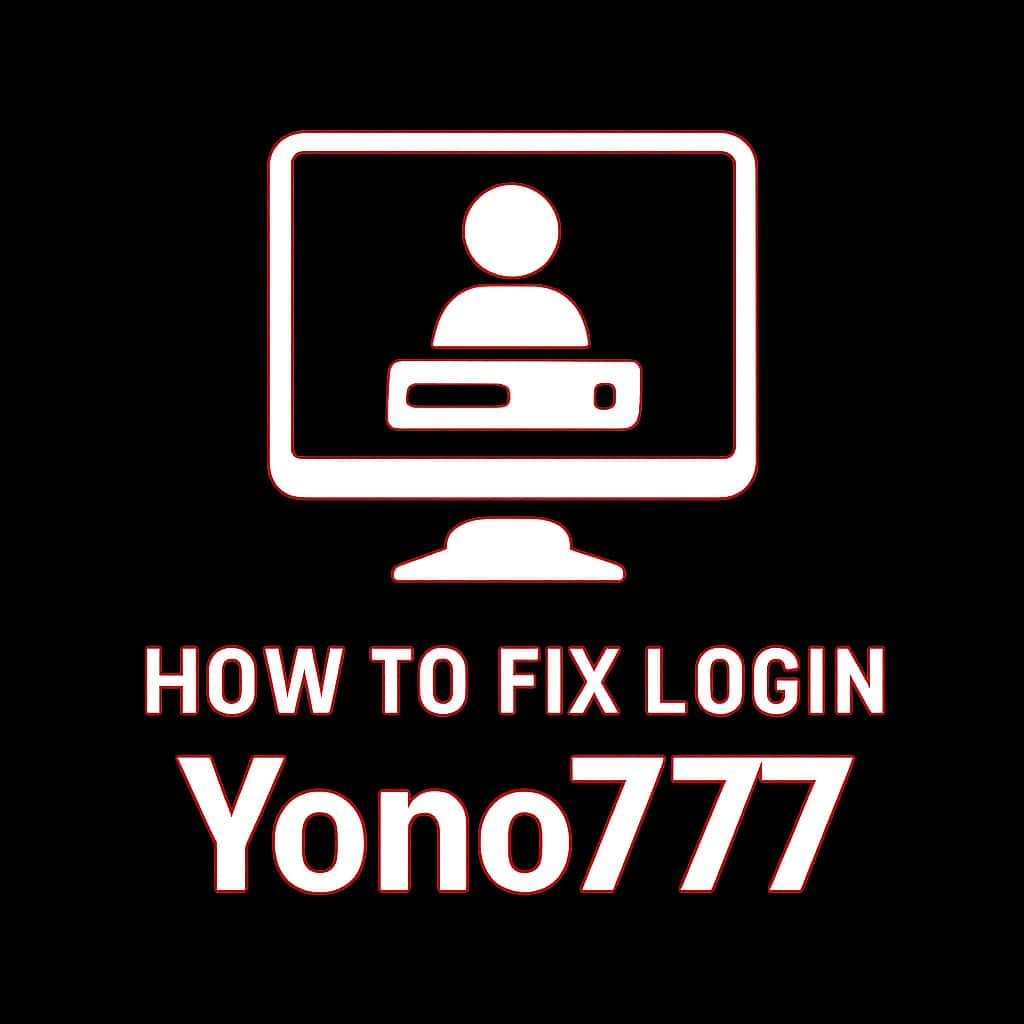 A simple badge design illustrating Yono777 login assistance.