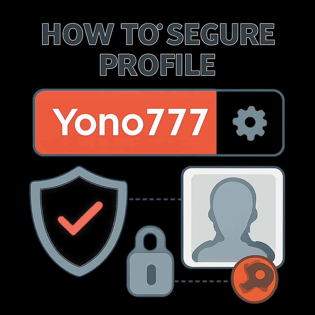 An educational diagram outlining steps to secure Yono777 profiles.
