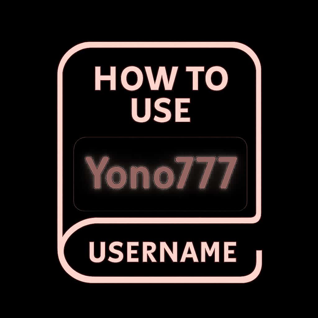 Icon representing the Yono777 username help resource.