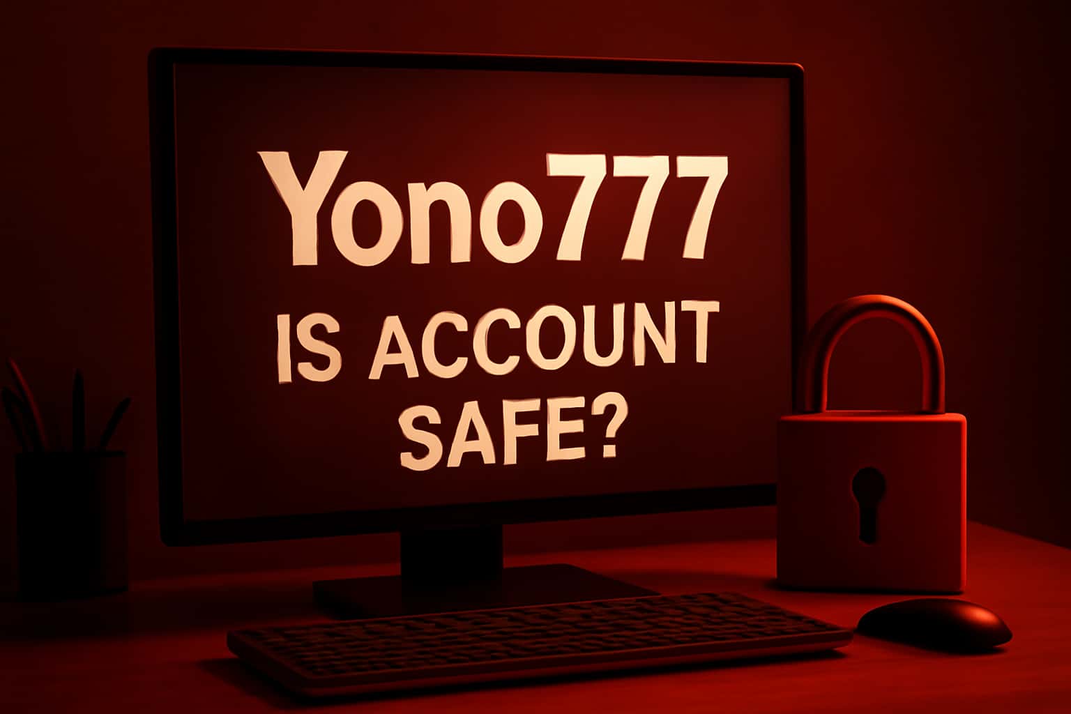 Informational graphic about Yono777 account safety.