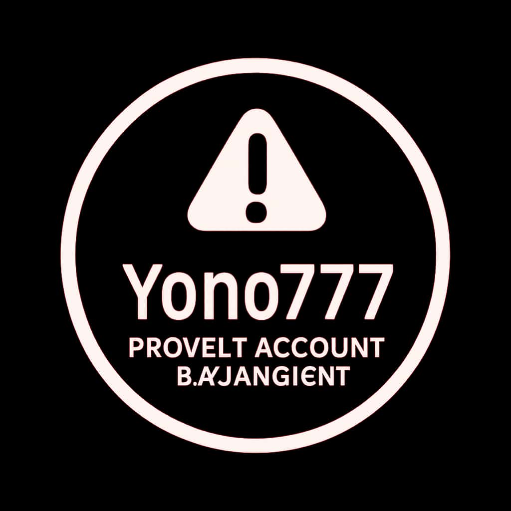 Icon representing guidance for preventing Yono777 account suspension.