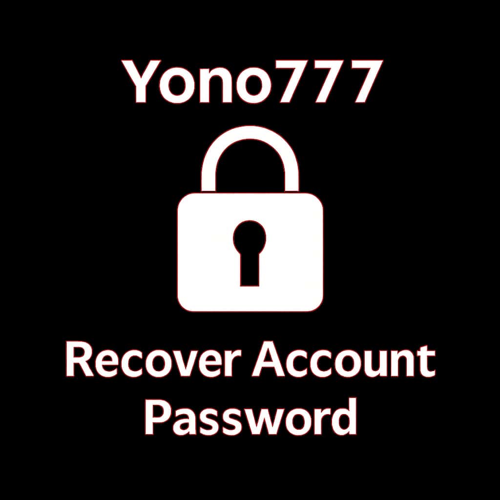 Icon representing the recovery process for Yono777 account password.