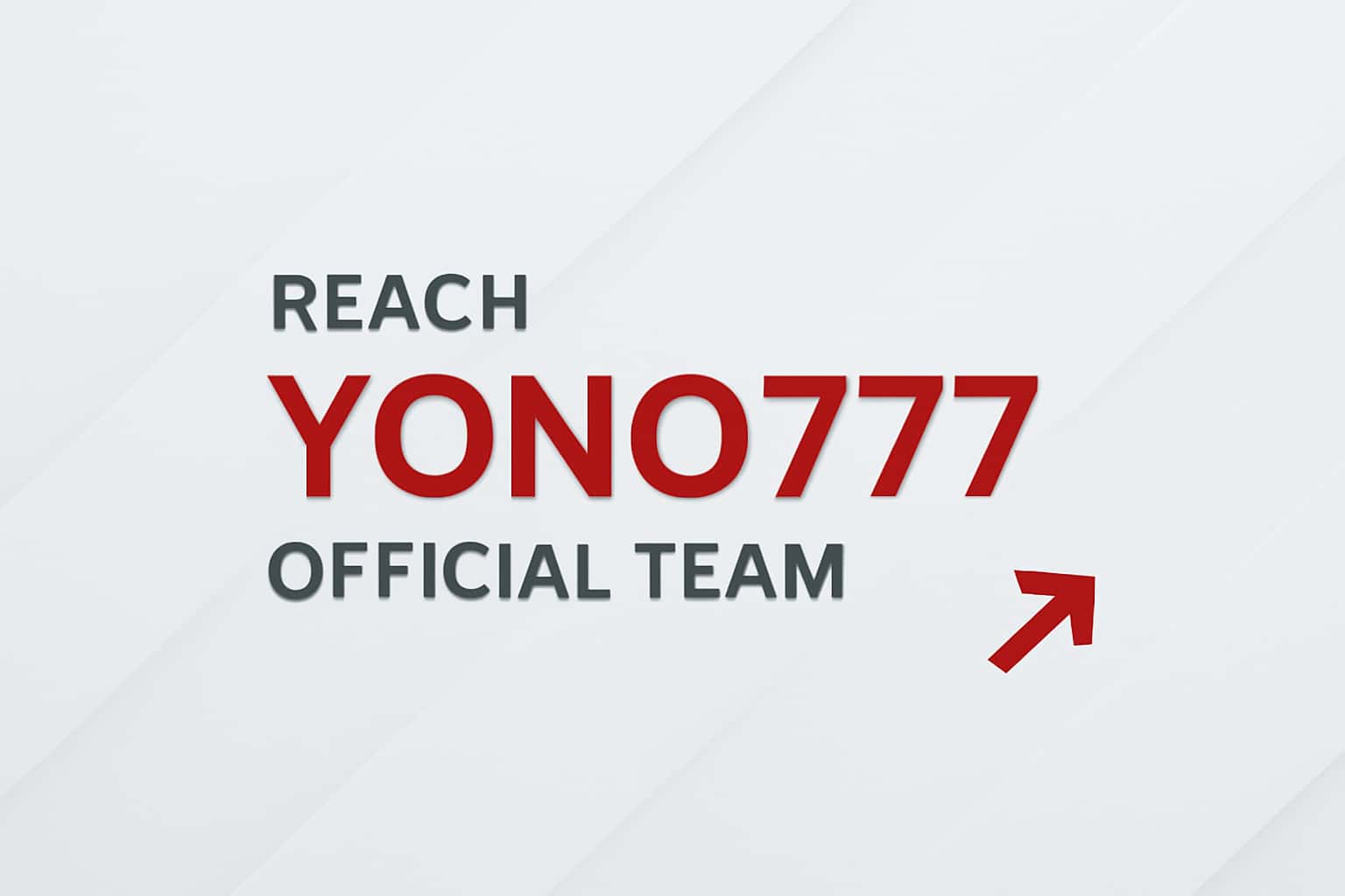 Reach Yono777 Official Team Interface