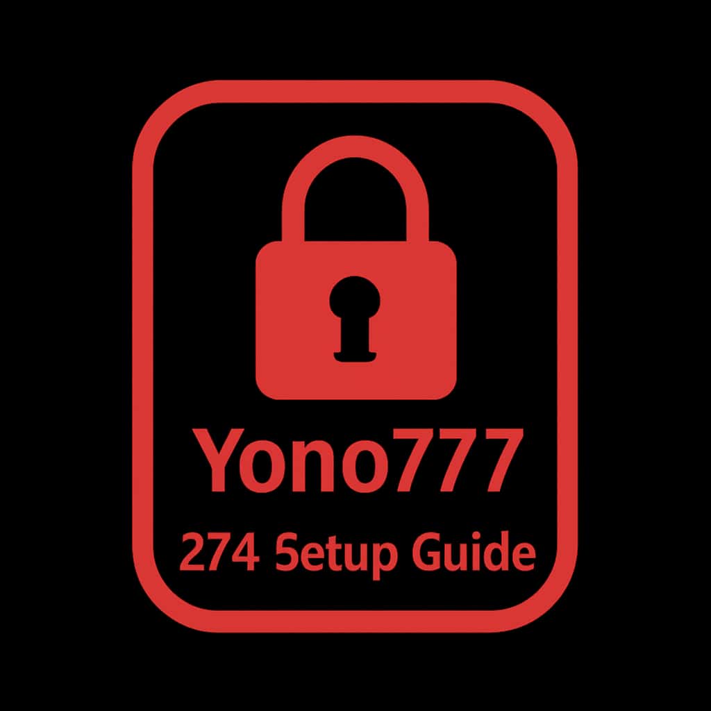 A simple badge illustrating Yono777 2FA Setup Guide.