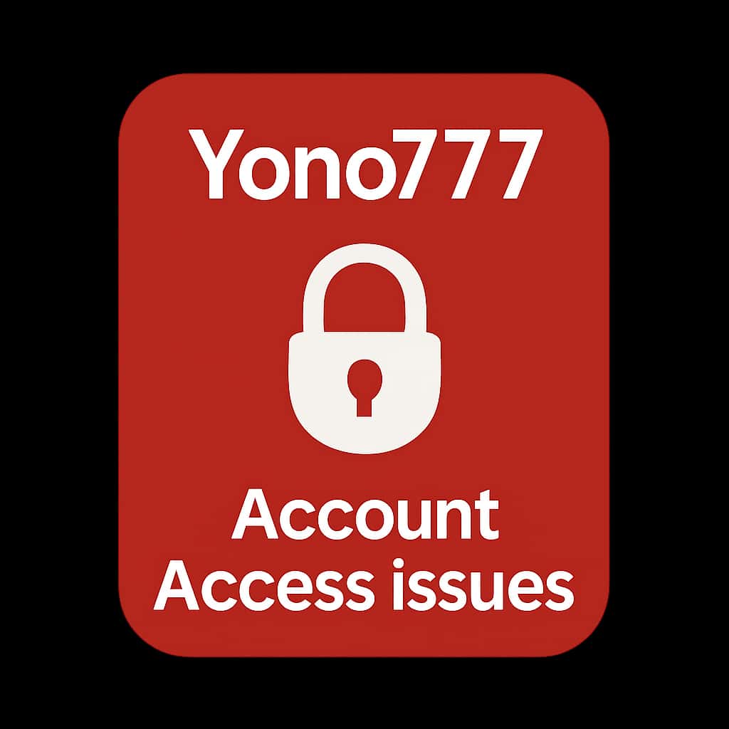 A badge representing Yono777 account access assistance.