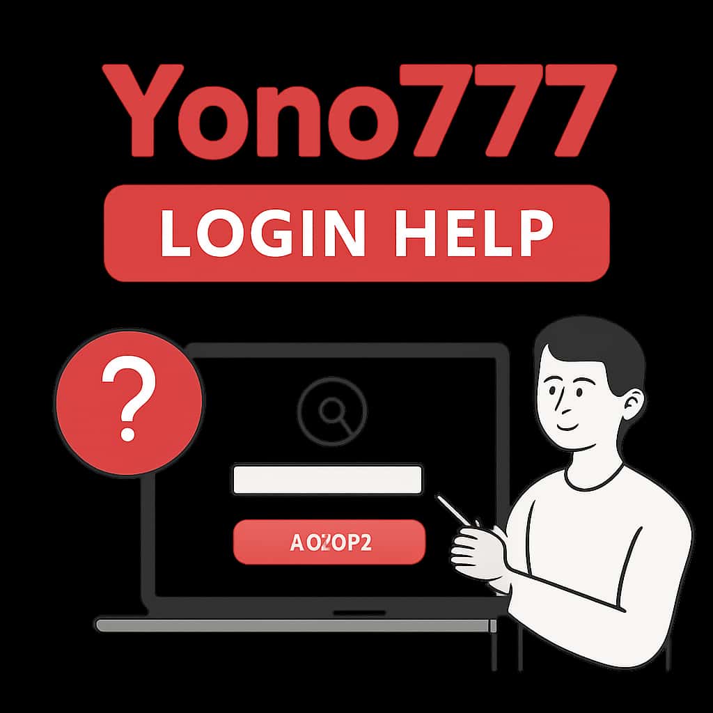 An informative illustration related to Yono777 login assistance.