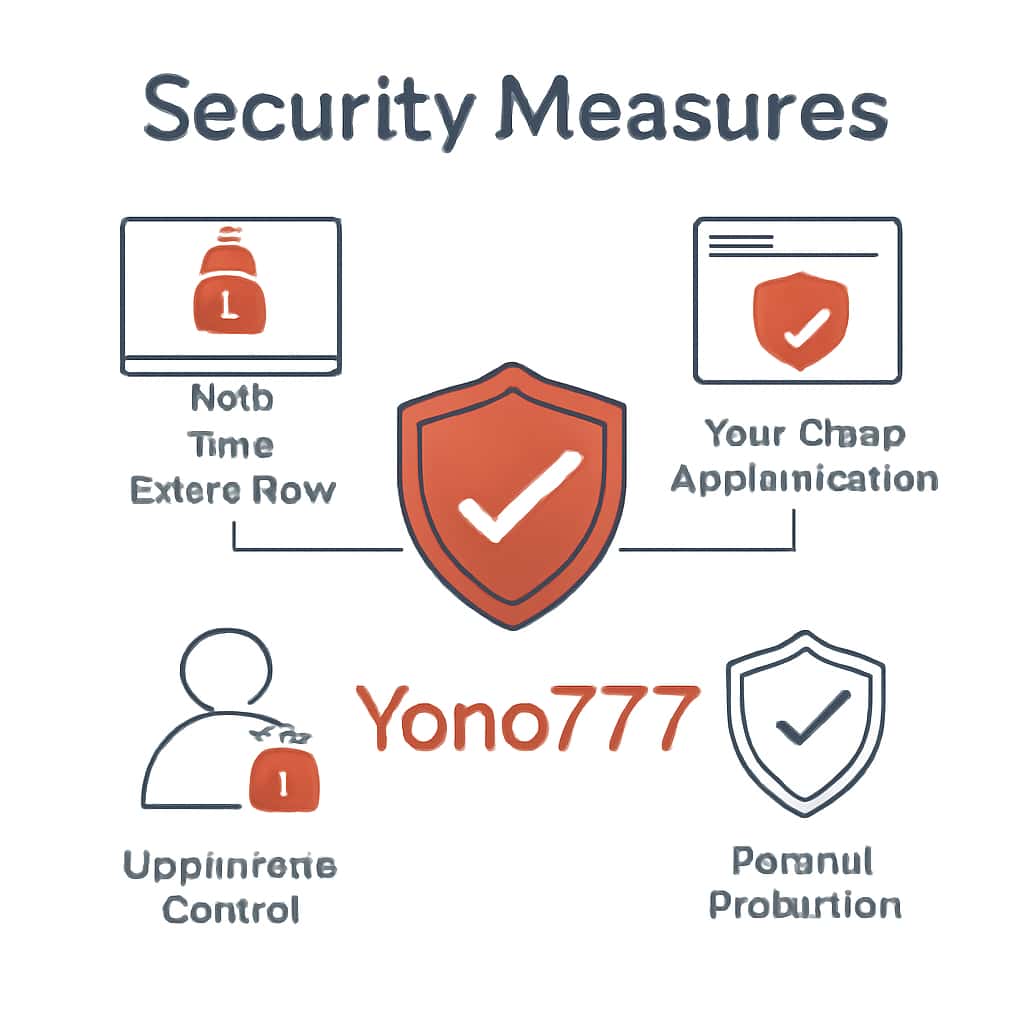 Illustration of Yono777 security measures.