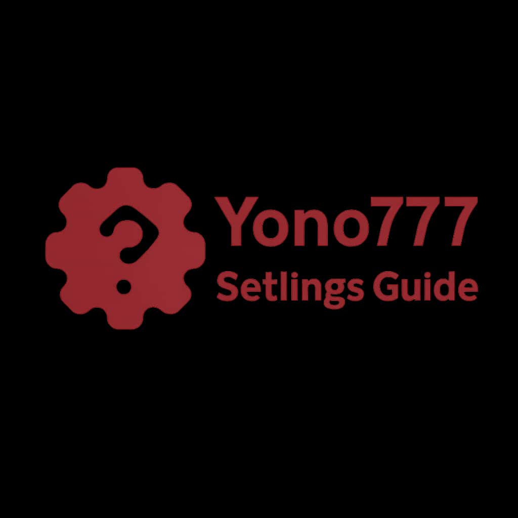 Minimal badge representing Yono777 Settings Guide.